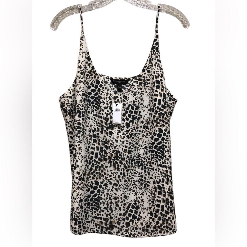BANANA REPUBLIC‎ N.W.T. Size Large Leopard Print Women's Top.